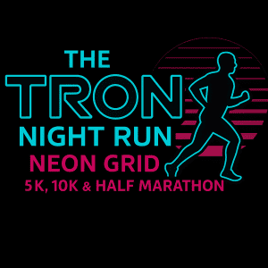 TRON Night Run: Neon Grid Half Marathon in Canoga Park, CA, Urban, Park Run, River Path