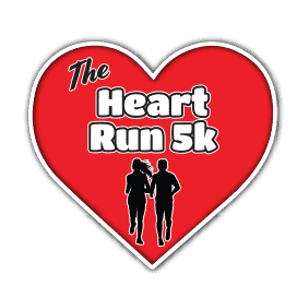 The HEART RUN Half Marathon & 5K Logo