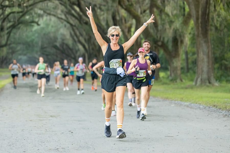 Wormsloe Trail Half and 10K in Savannah, GA experience and scenery