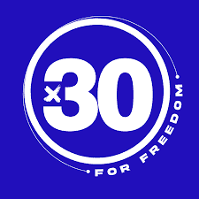 30 For Freedom Logo