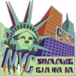 NYC Summer Half and 5 Miler logo