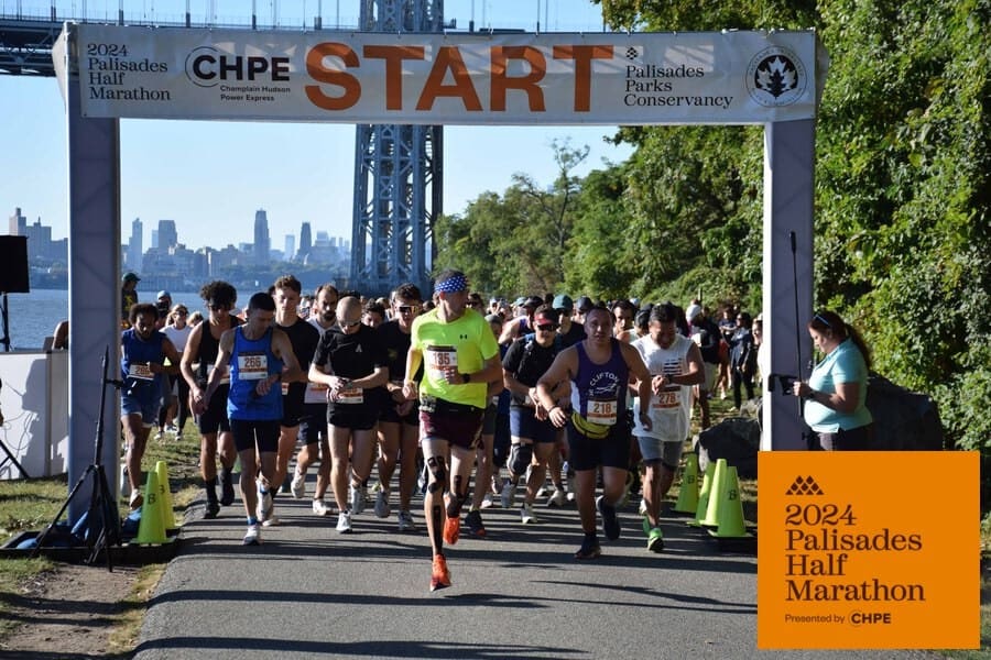 Palisades Half Marathon + 8K Trail Run in Fort Lee, NJ experience and scenery