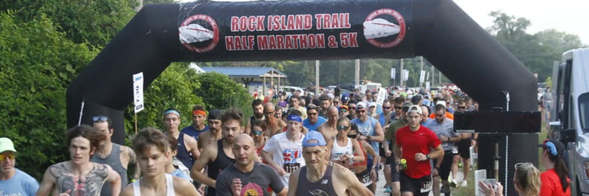 Rock Island Trail Half Marathon in Pleasant Hill, MO experience and scenery