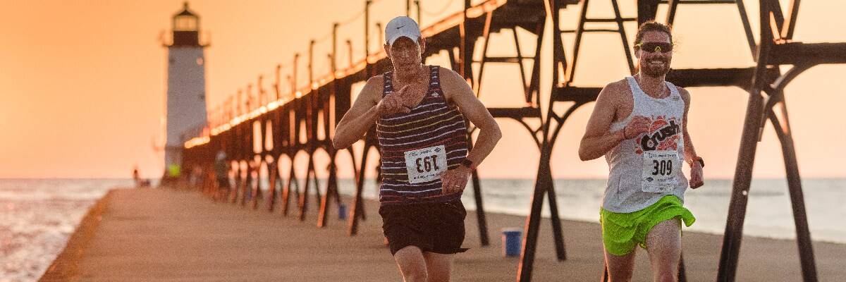 Run The Pier in Manistee, Michigan scenery and experience