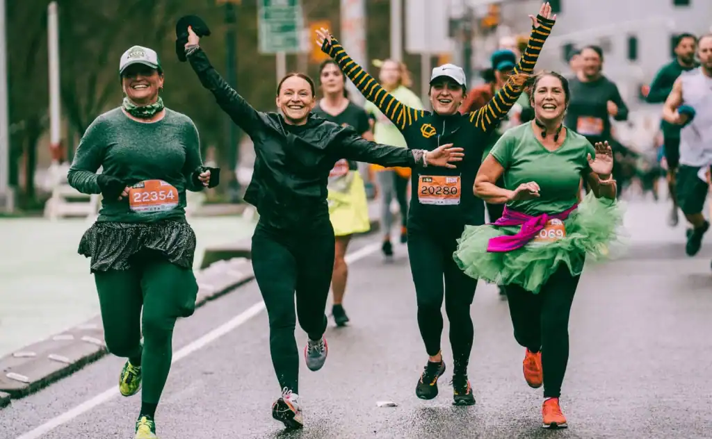 runners in the Shamrock Run Portland Half Marathon 