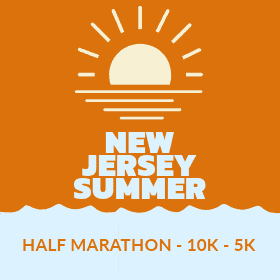 The NJ Summer Half, 10K, and 5K Logo