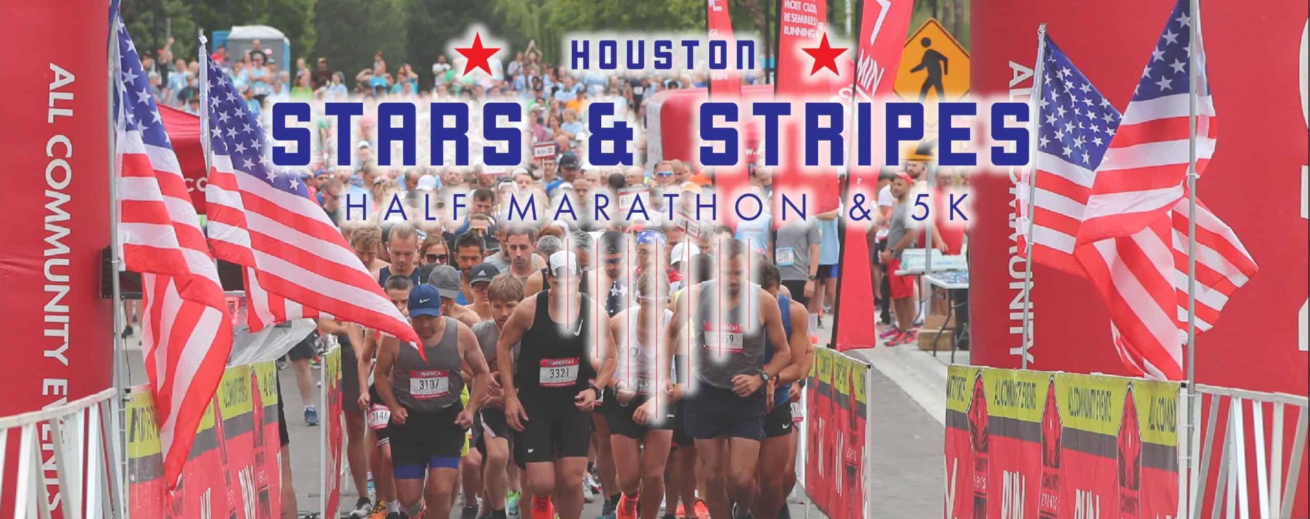 Houston Stars and Stripes Half Marathon and Kids' K banner