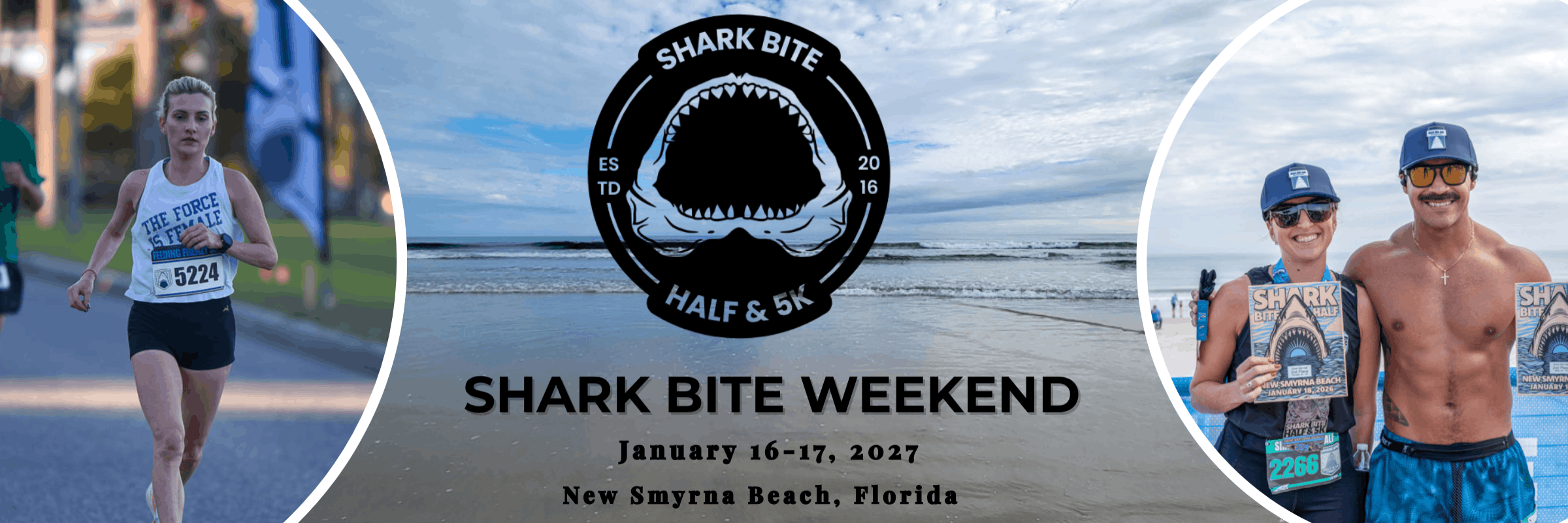 Shark Bite Half Marathon & 5k in New Smyrna Beach, FL