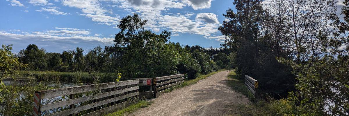 Tomorrow River Trail Half-Marathon in Plover, WI scenery
