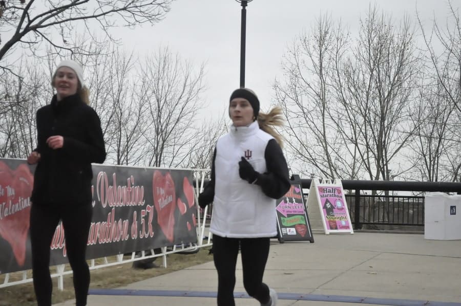 Be My Valentine Half Marathon in Indianapolis, IN scenery and experience