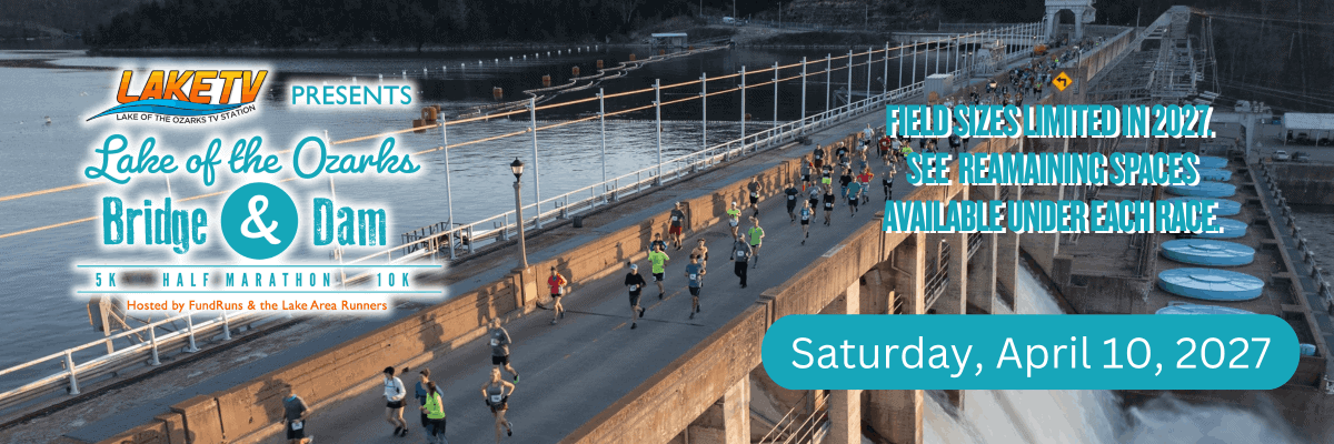 Bridge and Dam Half Marathon in Lake Ozark, MO scenery