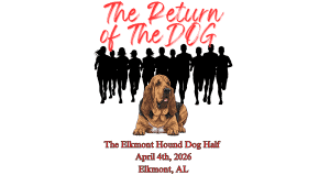 The Elkmont Hound Dog Half logo