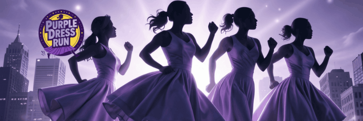 Purple Dress Run banner